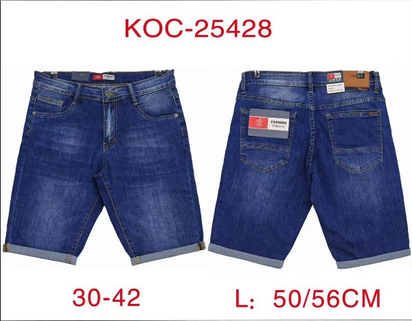 Spodenki męskie jeans Roz 30-42, 1 Kolor Paczka 10 szt